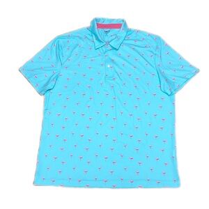 Izod Golf Flamingo Performance Polo Shirt, Men’s size XL